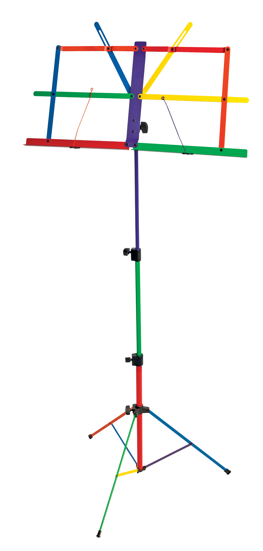 Xtreme MS109H Harlequin Rainbow Music Stand with adjustable height and colorful design for sheet music display.