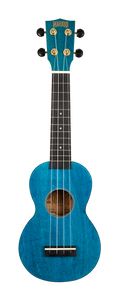 Mahalo MS1TBU Slimline Ukulele in Transparent Blue
