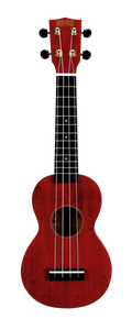 Mahalo MS1TRD Slimline Ukulele in Transparent Red