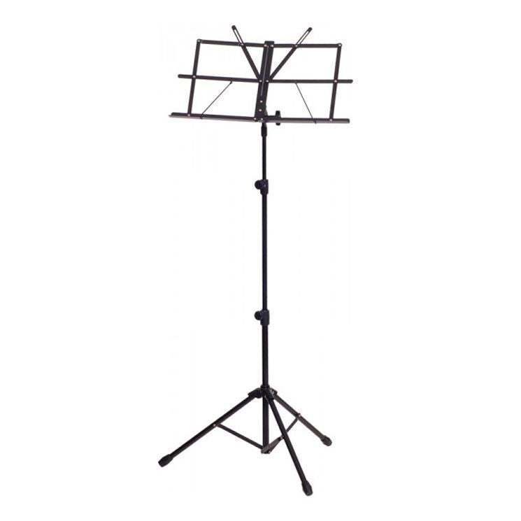 Xtreme MS75 lightweight music stand in black with carrying bag, adjustable height for musicians and studio use