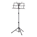 Xtreme MS75 lightweight music stand in black with carrying bag, adjustable height for musicians and studio use