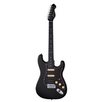 Mooer MSC10 ST-Style Electric Guitar - Black/Tortoise Scratch Plate