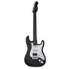 Mooer MSC10 ST-Style Electric Guitar - Black/White Scratch Plate