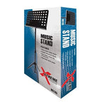 Xtreme MST95 heavy duty music stand with adjustable height and sturdy metal construction for sheet music.