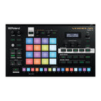 Roland MV-1 Verselab Song Production Studio, a compact groovebox with buttons, knobs, and a sleek design.