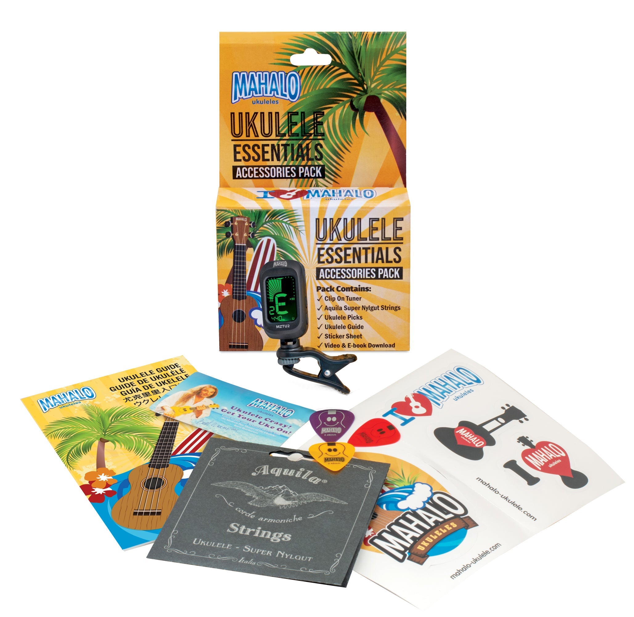 Mahalo MZK1 Ukulele Essentials Accessory Pack