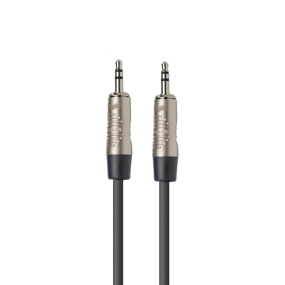 Stagg 3.5mm TRS PA audio cable, 2 meters long, with black connectors and flexible cable for professional sound connections.