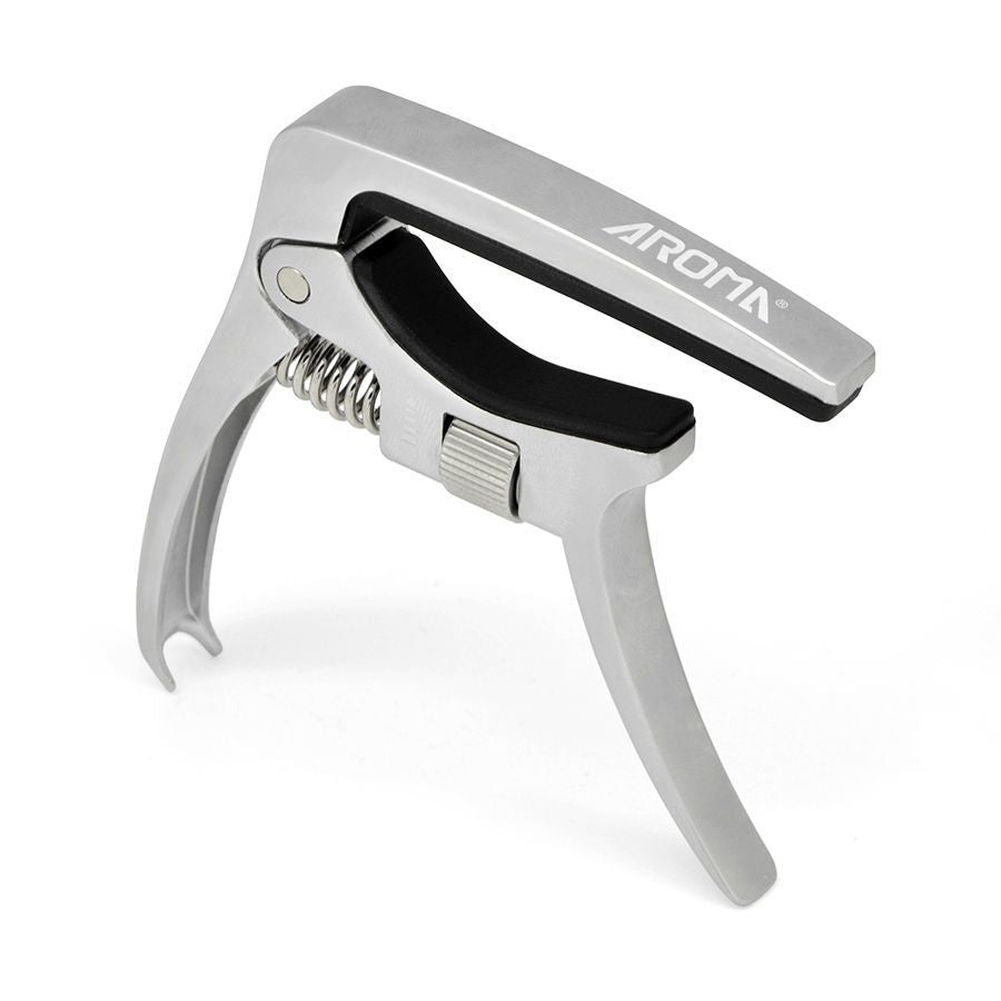 Aroma AC30 Acoustic/ Electric Guitar Capo in Silver