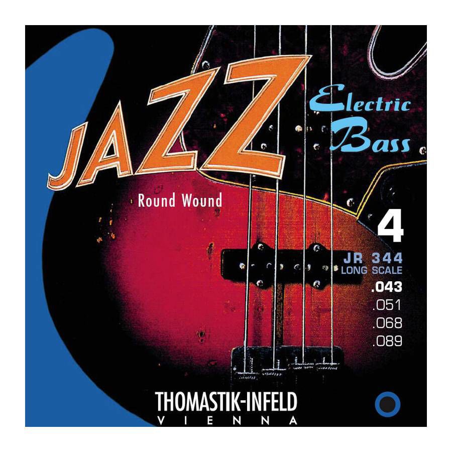Thomastik JR344 Round Wound 4 String 43-100 Electric Bass Guitar String Set