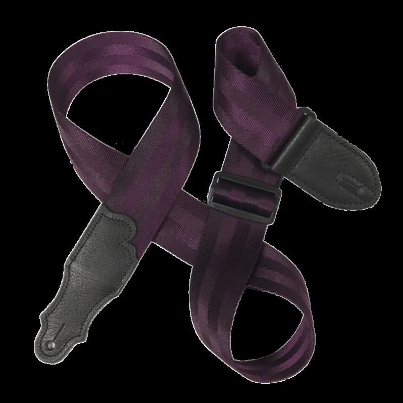 Franklin 2 Inch Purple Nylon Aviator Seat Belt Guitar Strap
