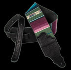 Franklin 3 Inch Saddle Blanket with Black Leather End Tab Guitar Strap