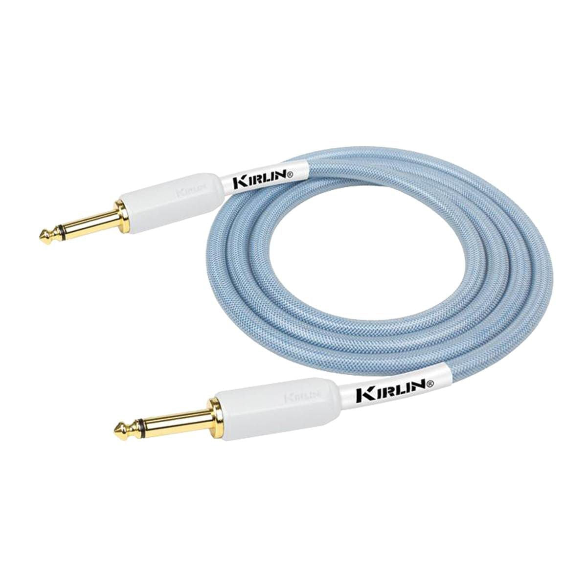 Kirlin KIPW201WBL-10 PVC Woven Guitar Cable 10Ft Blue