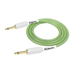 Kirlin KIPW201WGR-10 PVC Woven Guitar Cable 10Ft Green