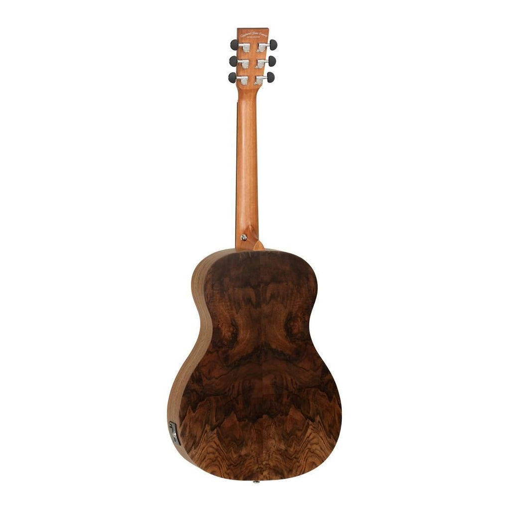 Tanglewood TDBTPEHR Discovery Exotic Parlour Acoustic Guitar in Hawaiian Rainwood Back