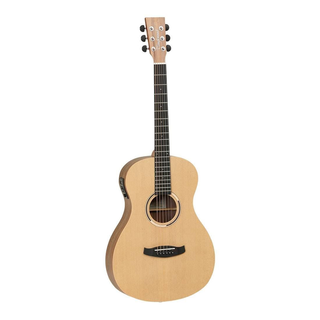 Tanglewood TDBTPEHR Discovery Exotic Parlour Acoustic Guitar in Hawaiian Rainwood Back