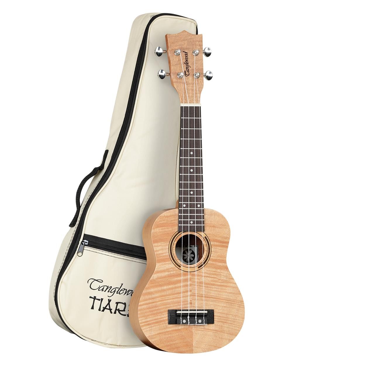 Tanglewood Tiare TWT5B Soprano Ukulele with Gig Bag - Luxury Satin Flame Mahogany