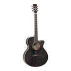Tanglewood TW4BS Winterleaf Super Folk Acoustic Guitar in Black Shadow Gloss with Pickup