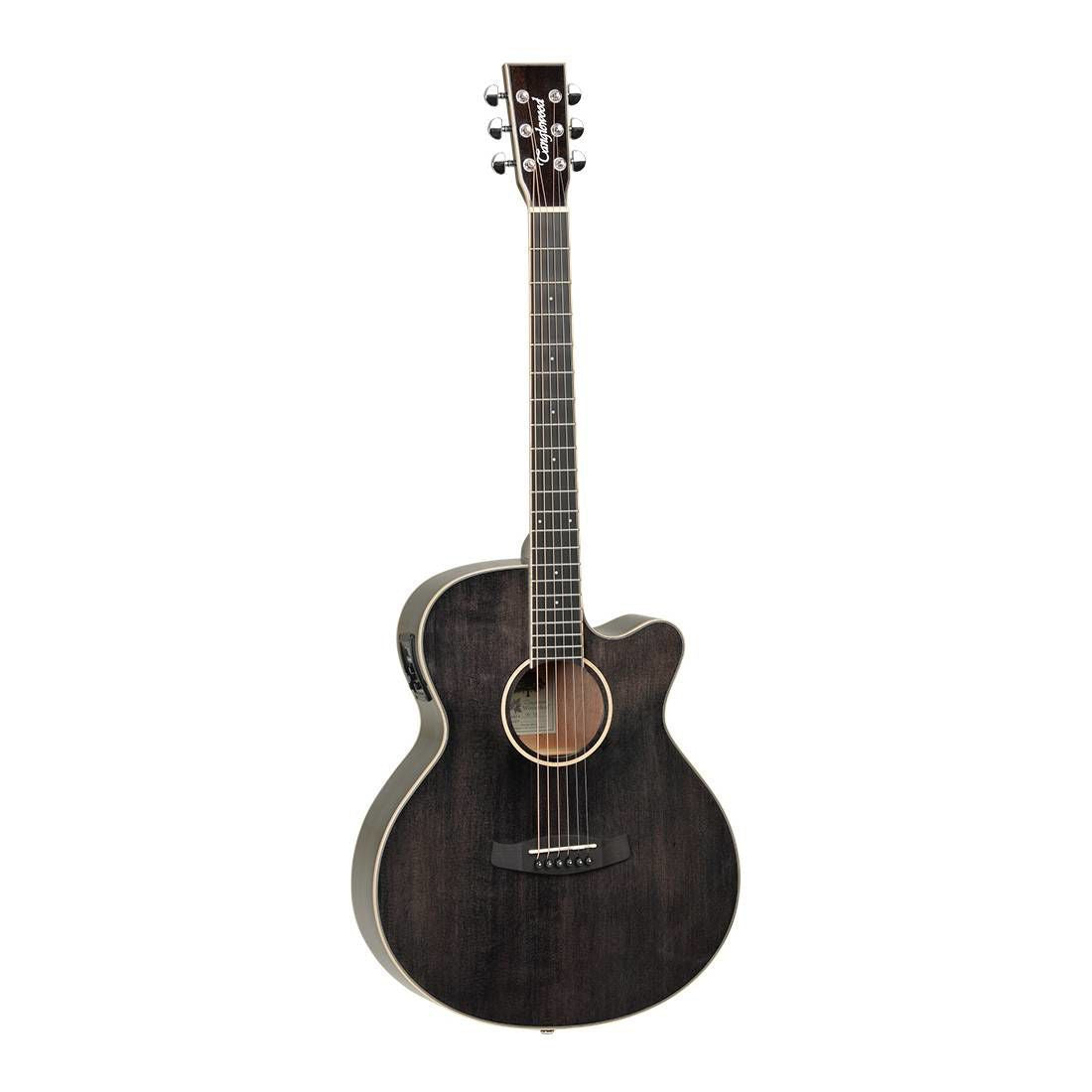 Tanglewood TW4BS Winterleaf Super Folk Acoustic Guitar in Black Shadow Gloss with Pickup