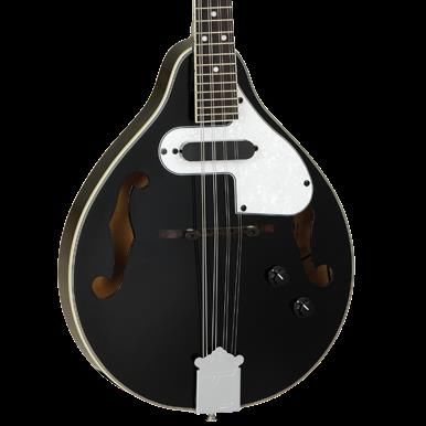 Tanglewood Union Series TWMTBKPE Teardrop Mandolin with Pickup - Black