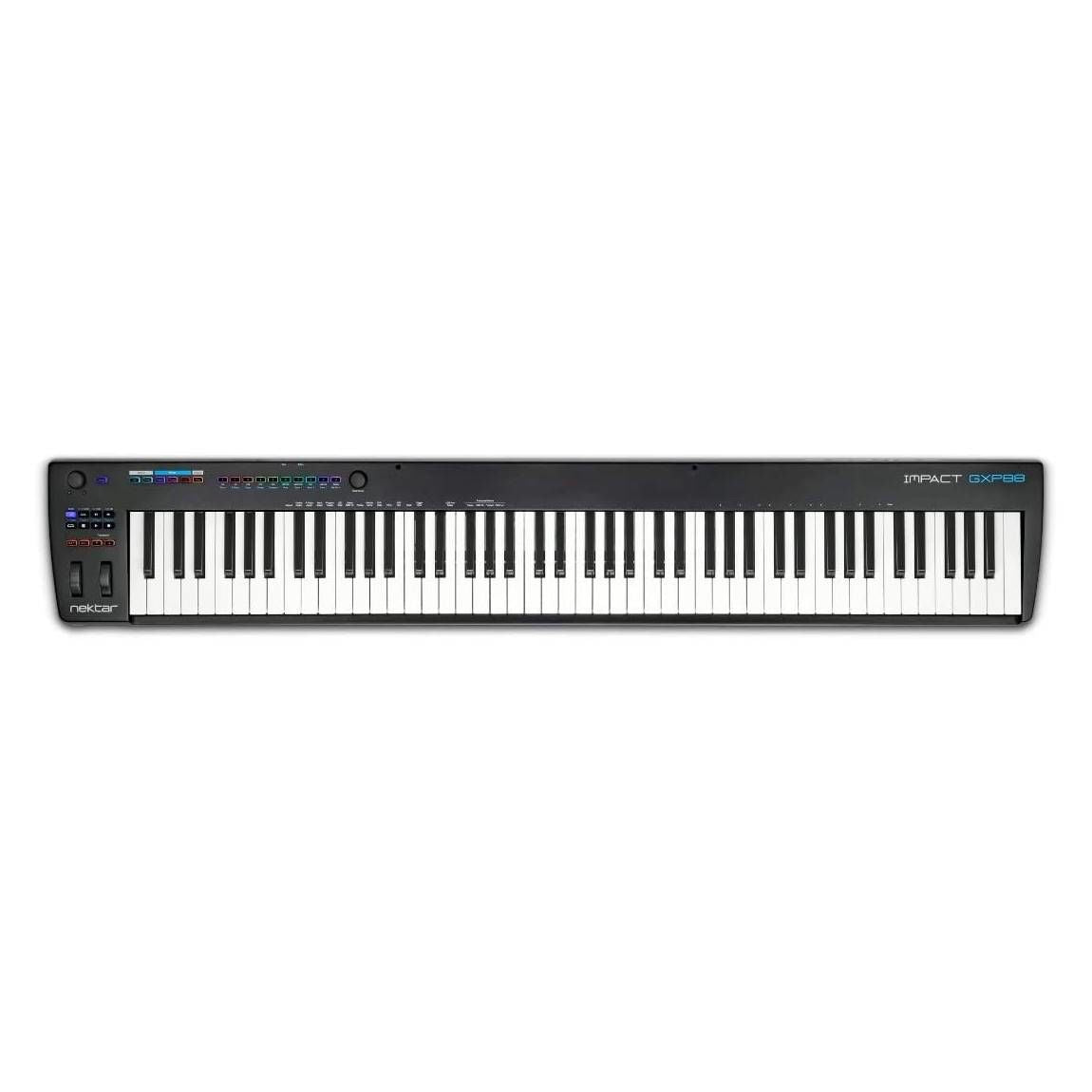 Nektar Impact GXP88 88-key USB MIDI controller keyboard with semi-weighted keys, velocity, and aftertouch for DAW music production