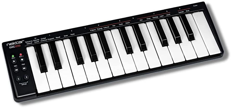 Nektar SE25 Entry Level 25-note Velocity Sensitive Mini-keys USB MIDI DAW Controller Keyboard