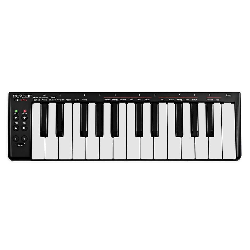 Nektar SE25 Entry Level 25-note Velocity Sensitive Mini-keys USB MIDI DAW Controller Keyboard
