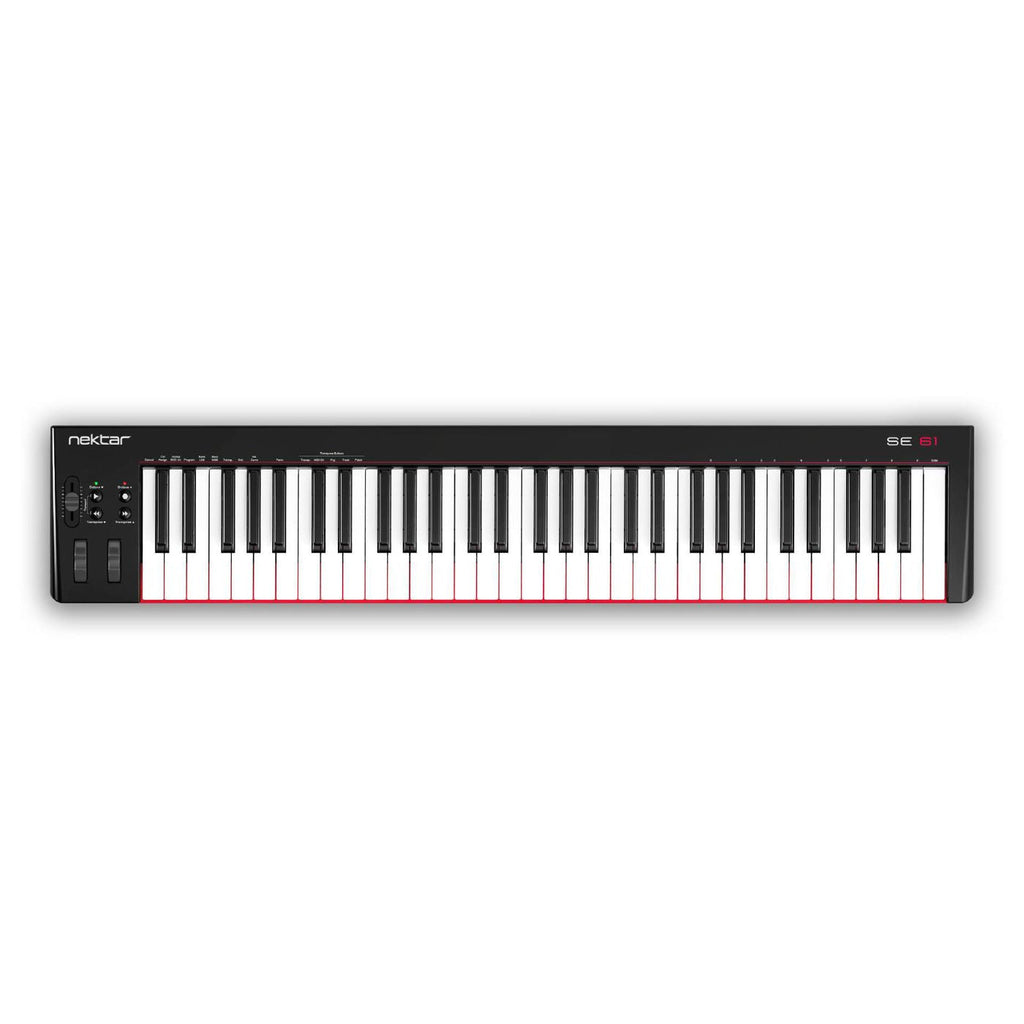 Nektar SE61 Entry Level 61-note Velocity Sensitive Full Size Keys USB MIDI DAW Controller Keyboard