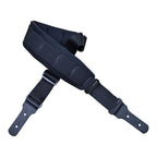 Colonial Leather Neoprene Padded Black Guitar Strap - Long