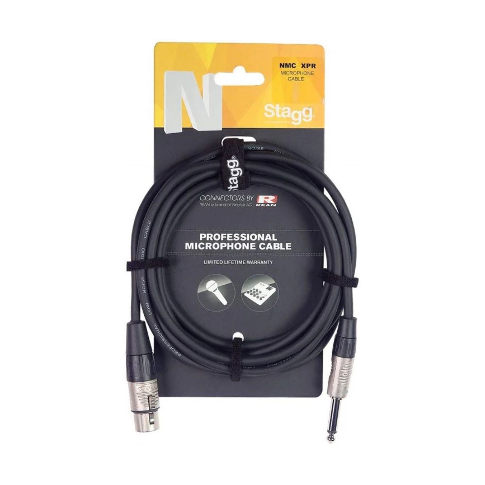 Stagg Deluxe Microphone Cable 6.35mm-XLRM w/Neutrik/Rean Conn. (6m)