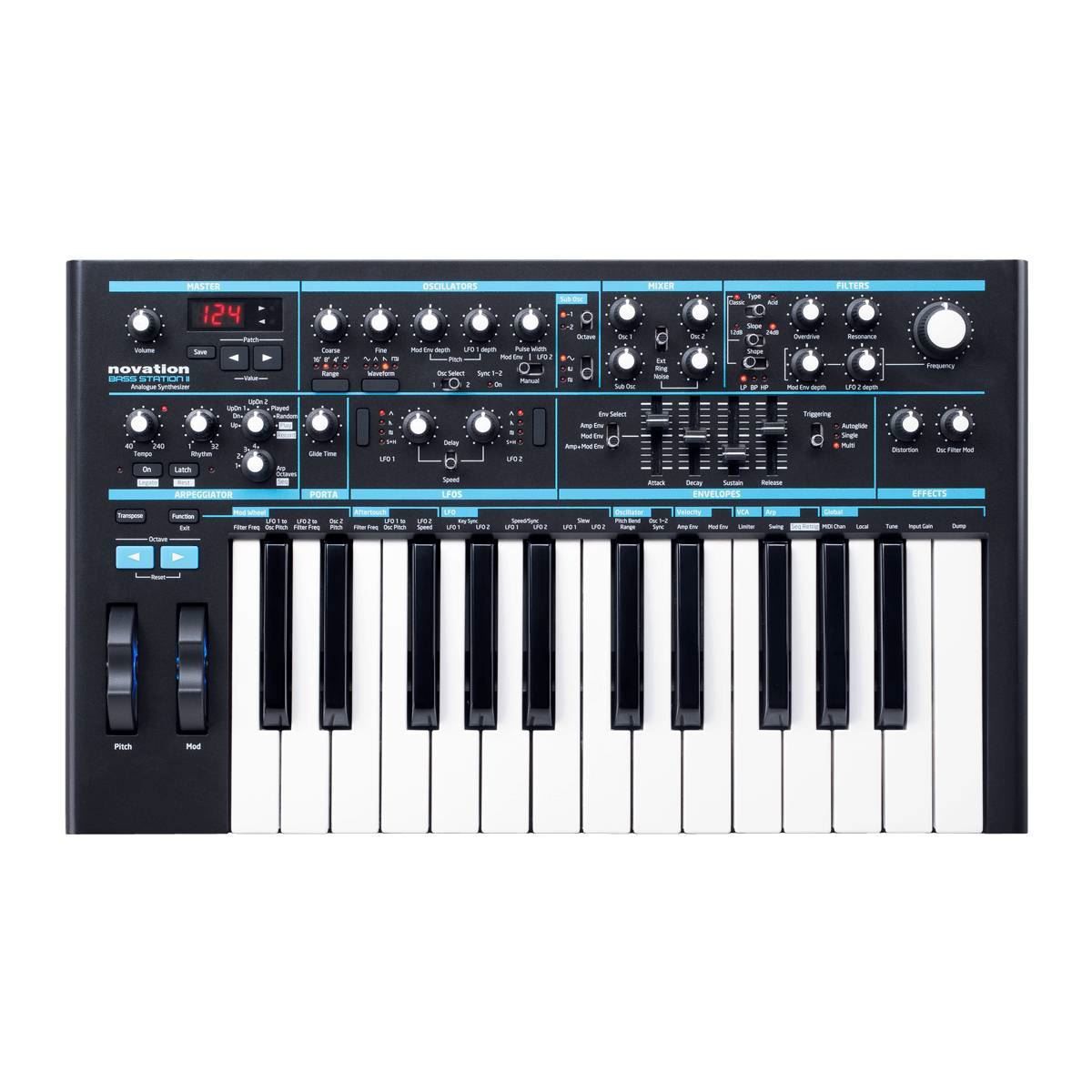 Novation Bass Station II 25-Key Analog Synthesizer