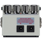 BOSS NS-1X Intelligent Noise Suppressor guitar effect pedal with controls and connection jacks on a pedalboard.