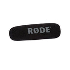 Rode NTG4 directional condenser studio microphone with shock mount and windscreen, designed for professional audio recording.