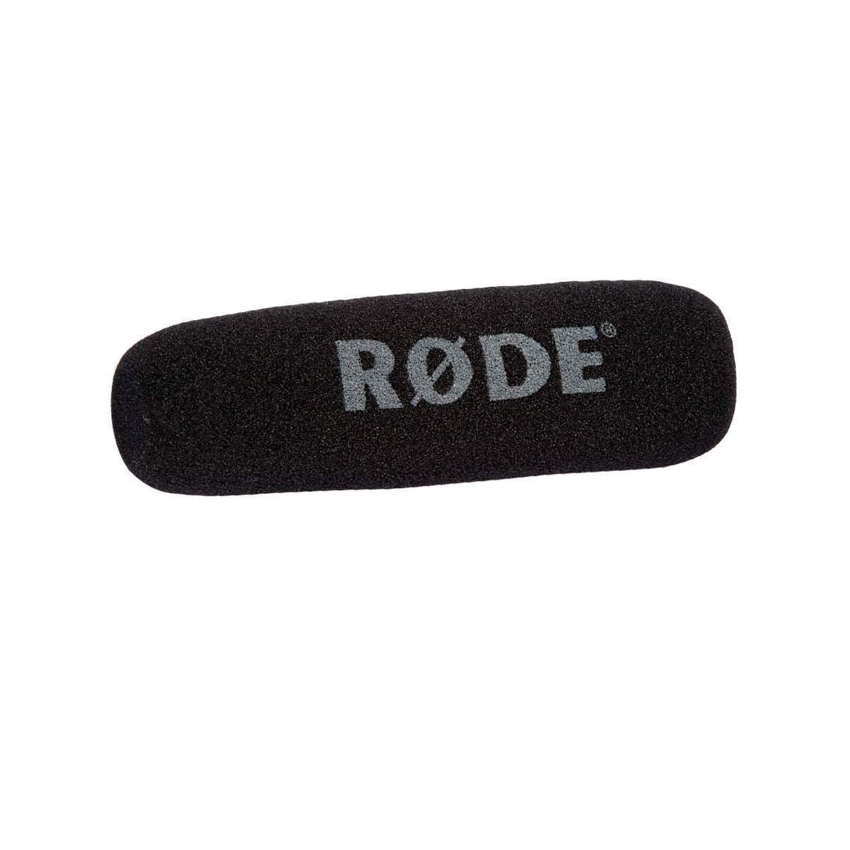 Rode NTG4 directional condenser studio microphone with shock mount and windscreen, designed for professional audio recording.