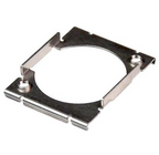 Neutrik mounting frame for D size chassis panel connectors with M3 threads, used for PA cables and adaptors.