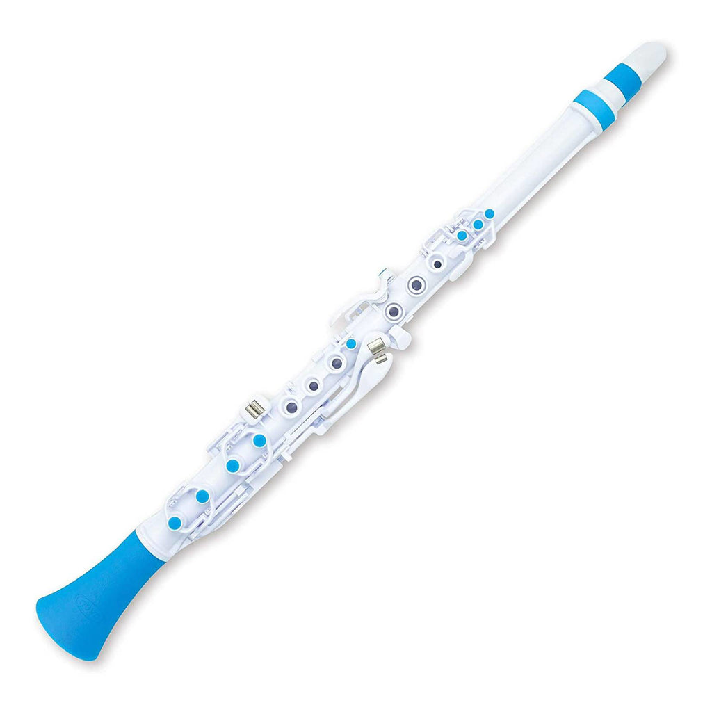 Nuvo Clarineo 2.0 Key of C Waterproof Chromatic 3.5 Octaves White - Blue