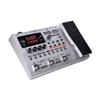 NU-X MG20 Modeling FX Processor effect pedal showing various control knobs and colorful LED indicators.