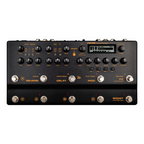 NU-X NME-5 Trident guitar effects and modeling processor with multiple knobs and a sleek design, showcasing its features.