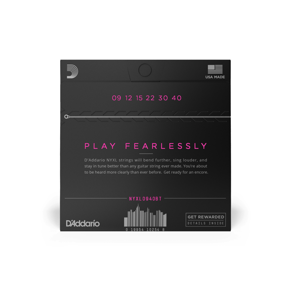 D'Addario NYXL0940BT Electric Guitar Strings Balanced Tension - 9-40