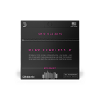 D'Addario NYXL0940BT electric guitar strings with balanced tension, 9-40 gauge, shown installed on a guitar.