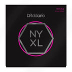 D'Addario NYXL0942 Nickel Wound Electric Guitar Strings, super light gauge 09-42, on a guitar string package.