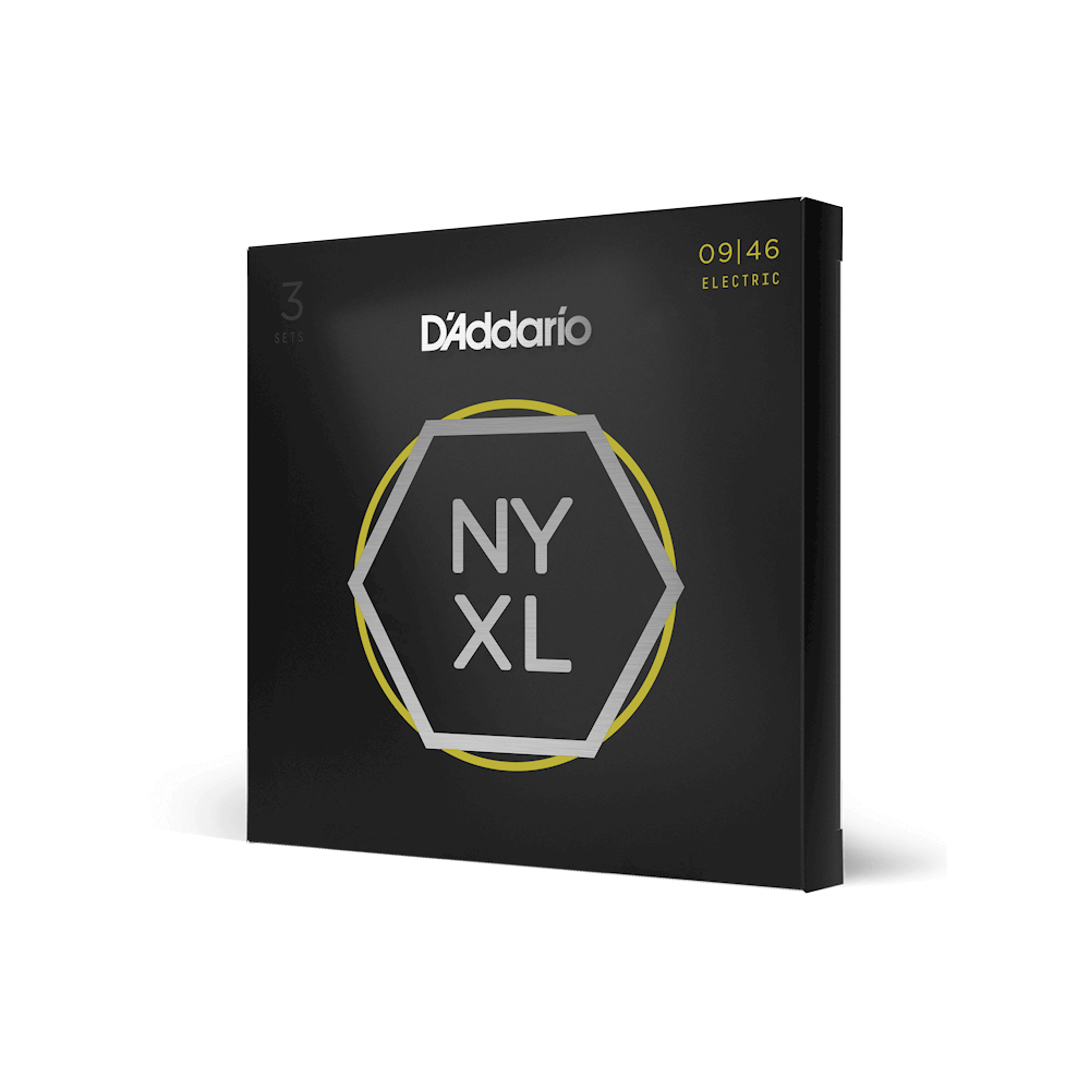 D'Addario NYXL946-P Electric Guitar Strings - 9-46 3 Pack