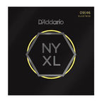 D'Addario NYXL0946 Nickel Wound Electric Guitar Strings set with super light top and regular bottom, 09-46 gauge, on a guitar.