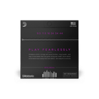 D'Addario NYXL09544 electric guitar strings set with 9.5-44 gauge, showing shiny metal winding and packaging.