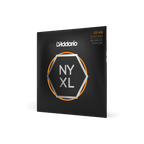D'Addario NYXL1046BT electric guitar strings with balanced tension, 10-46 gauge, on a guitar.
