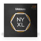 D'Addario NYXL1059 10-59 regular light 7-string electric guitar strings with nickel wound, shown in the image.