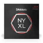 D'Addario NYXL1074 10-74 electric guitar strings with light top and heavy bottom nickel wound for 8-string electric guitars