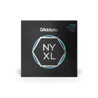 D'Addario NYXL1138PS electric pedal steel guitar strings, 11-38 gauge, shown on a pedal steel instrument.