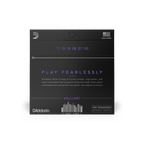 D'Addario NYXL1150BT electric guitar strings with balanced tension, 11-50 gauge, shown on a guitar.