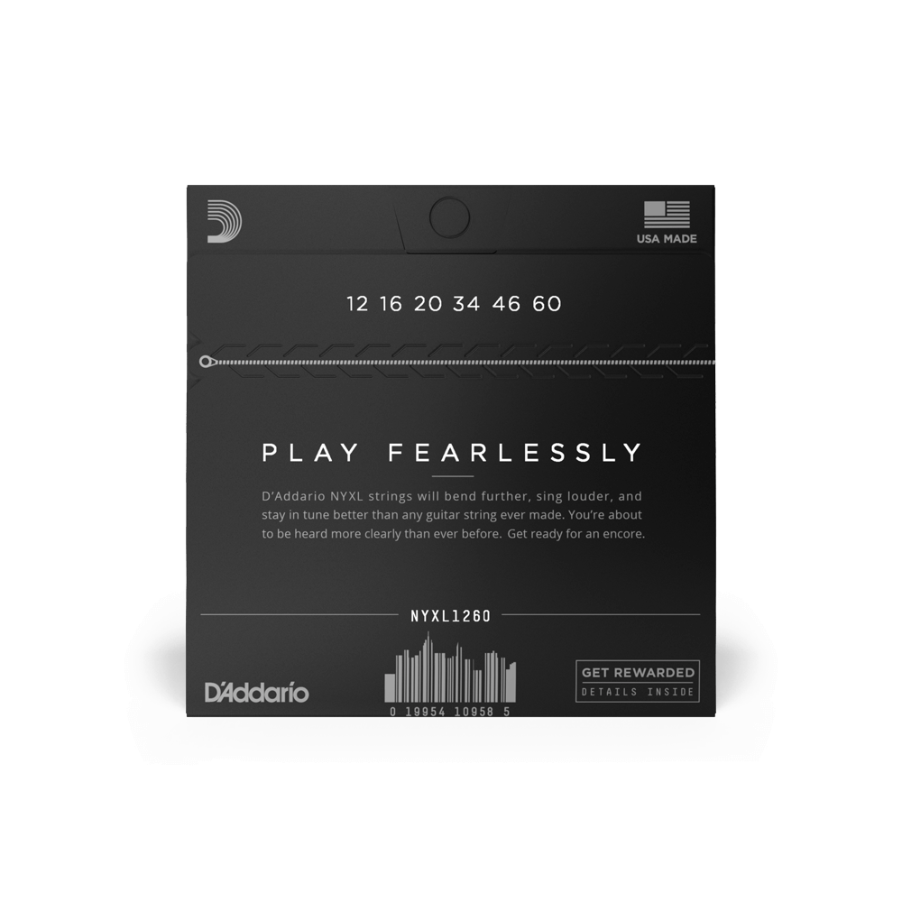 DAddario NYXL1260 Nickel Wound Electric Guitar Strings, Extra Heavy, 12-60