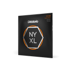 D'Addario NYXL1356W Nickel Wound Electric Guitar Strings, medium gauge 13-56, showing the set of strings with packaging.